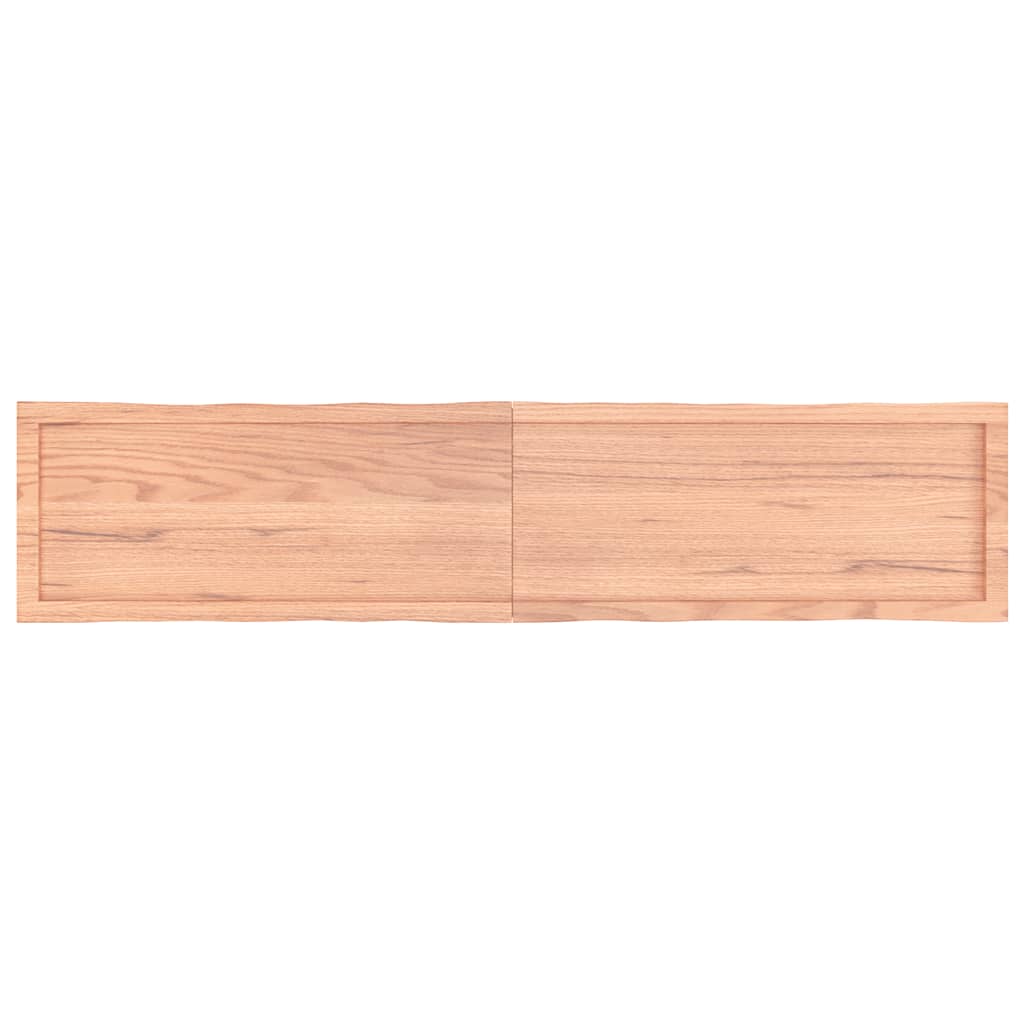 Stolna ploča svjetlosmeđa 180x40x(2-6) cm obrađena hrastovina