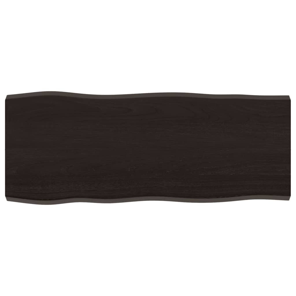 Stolna ploča tamnosmeđa 100x40x(2-4) cm obrađena hrastovina
