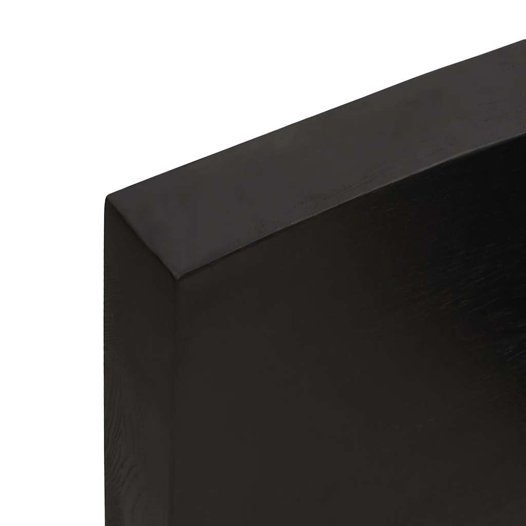 Stolna ploča tamnosmeđa 120x40x(2-6) cm obrađena hrastovina