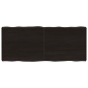 Stolna ploča tamnosmeđa 120x50x(2-6) cm obrađena hrastovina