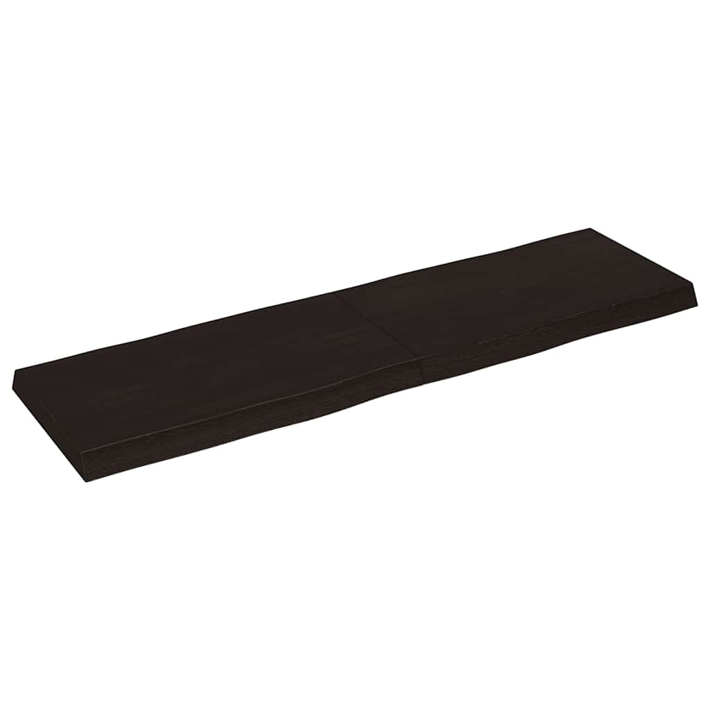 Stolna ploča tamnosmeđa 140x40x(2-6) cm obrađena hrastovina