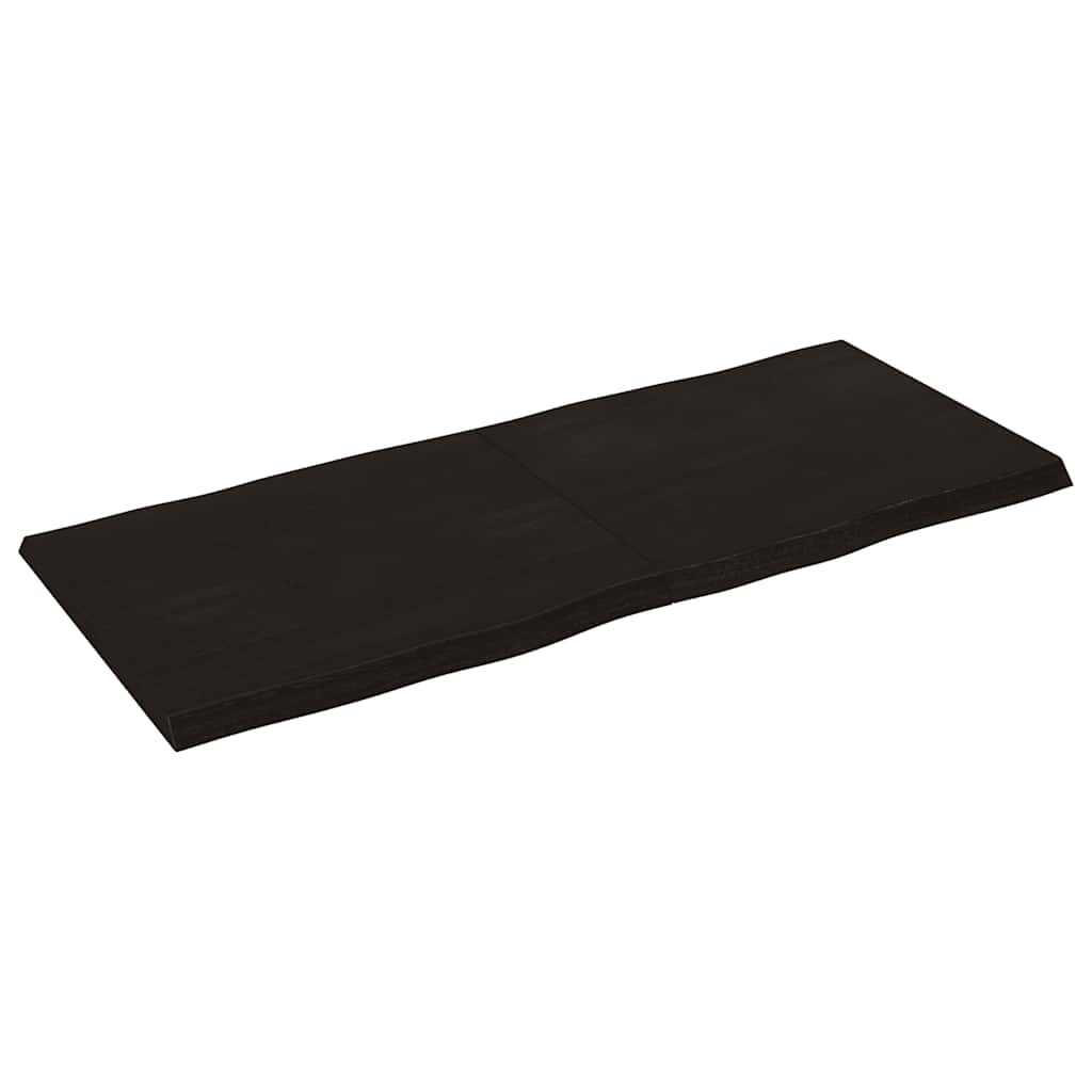 Stolna ploča tamnosmeđa 140x60x(2-4) cm obrađena hrastovina