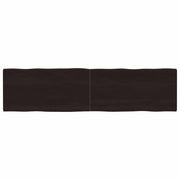 Stolna ploča tamnosmeđa 160x40x(2-4) cm obrađena hrastovina