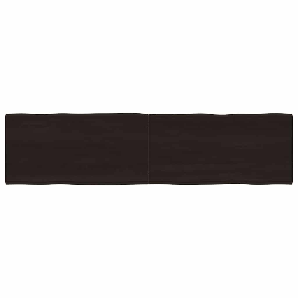 Stolna ploča tamnosmeđa 160x40x(2-4) cm obrađena hrastovina