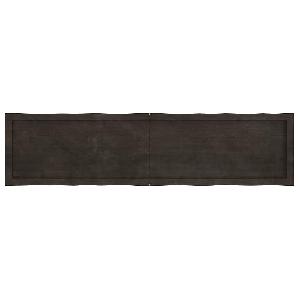 Stolna ploča tamnosmeđa 160x40x(2-4) cm obrađena hrastovina