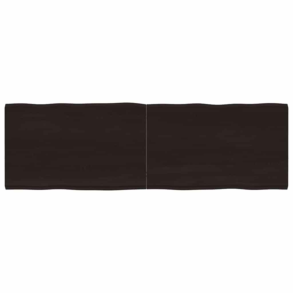 Stolna ploča tamnosmeđa 160x50x(2-4) cm obrađena hrastovina