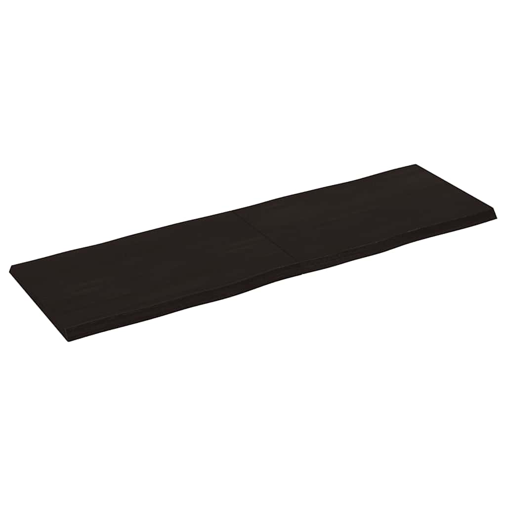 Stolna ploča tamnosmeđa 160x50x(2-4) cm obrađena hrastovina
