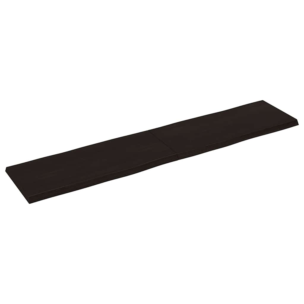 Stolna ploča tamnosmeđa 180 x 40 x (2-4) cm obrađena hrastovina