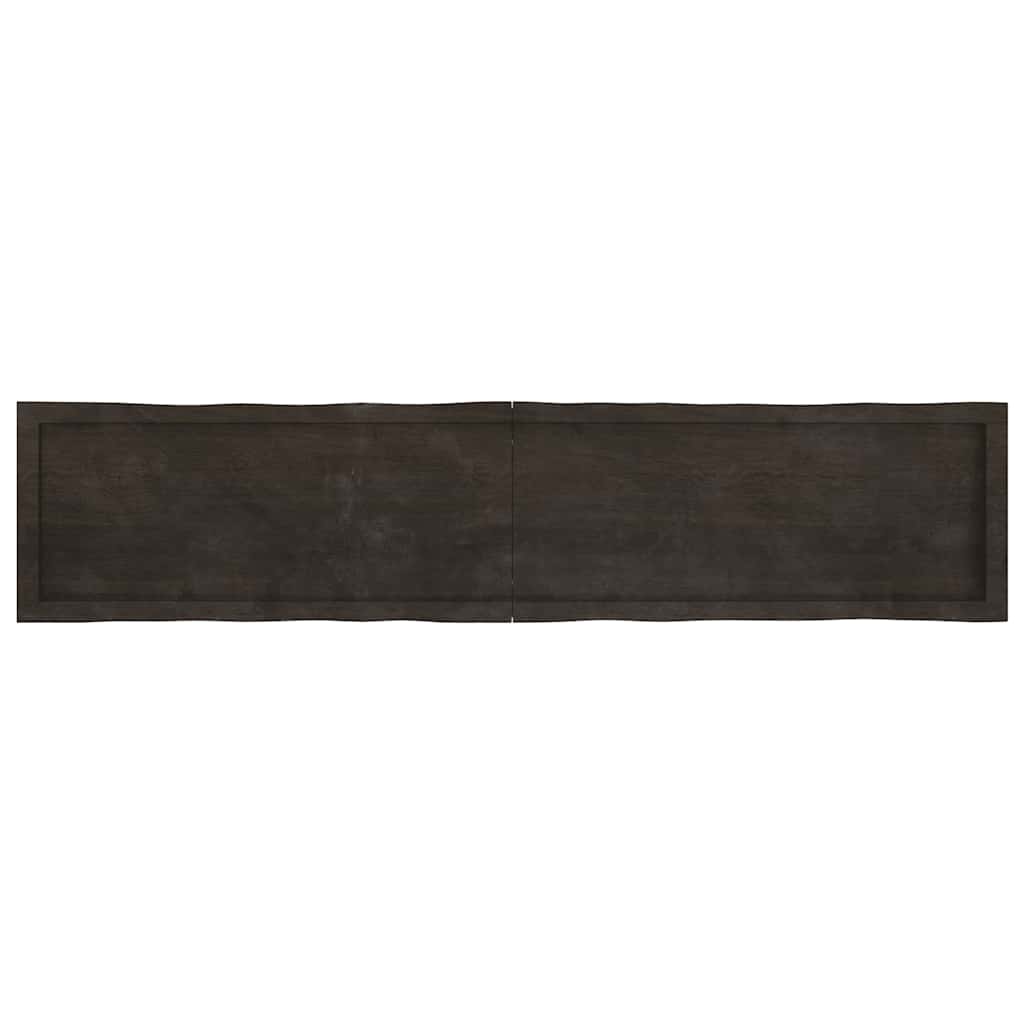 Stolna ploča tamnosmeđa 180 x 40 x (2-4) cm obrađena hrastovina