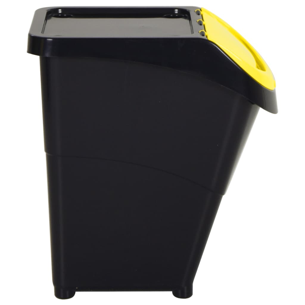 Složive kante za otpad s poklopcima 3 kom PP