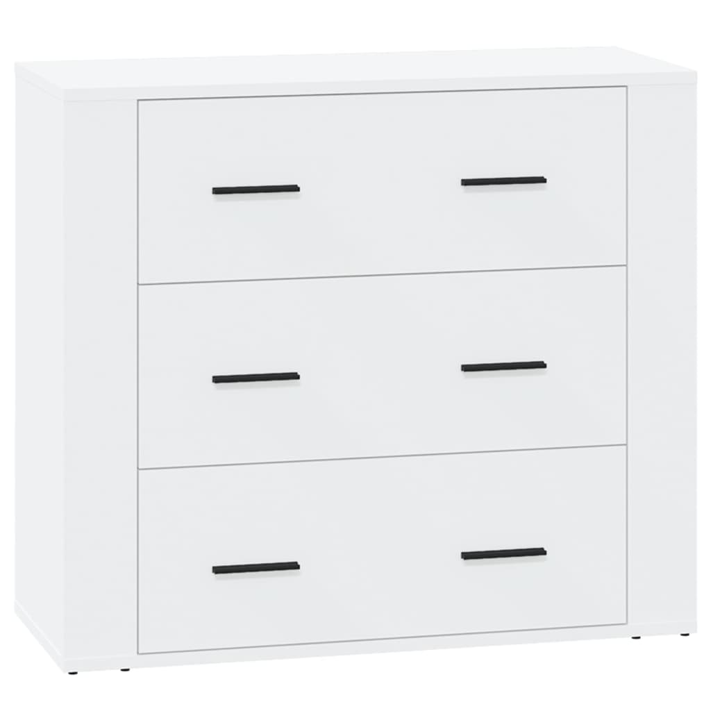 Komode bijela 3 kom od konstruiranog drva
