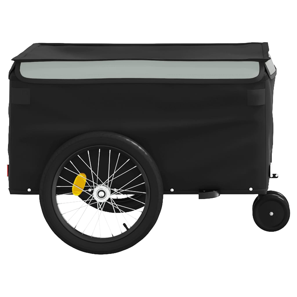 Prikolica za bicikl crno-siva 30 kg željezna