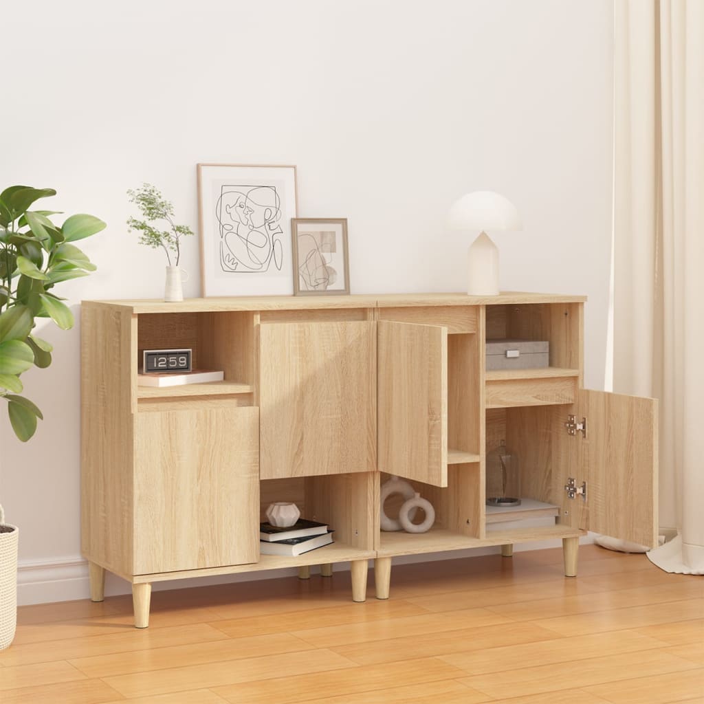 Komoda 2 kom boja hrasta sonome 60x35x70 cm konstruirano drvo
