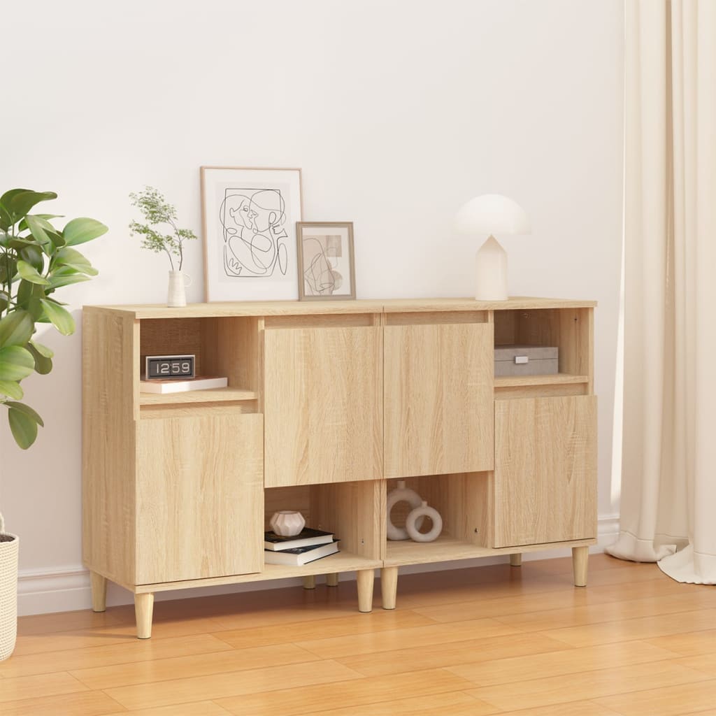 Komoda 2 kom boja hrasta sonome 60x35x70 cm konstruirano drvo