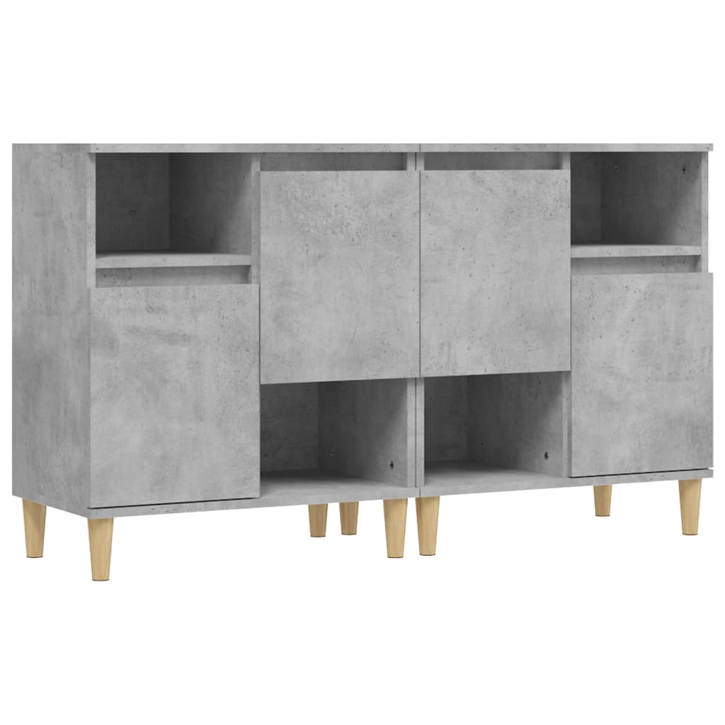 Komode 2 kom siva boja betona 60x35x70 cm od konstruiranog drva
