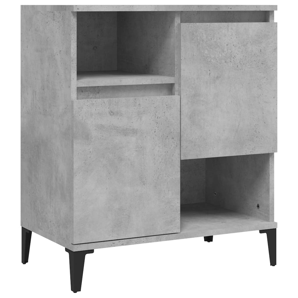 Komode 2 kom siva boja betona 60x35x70 cm od konstruiranog drva