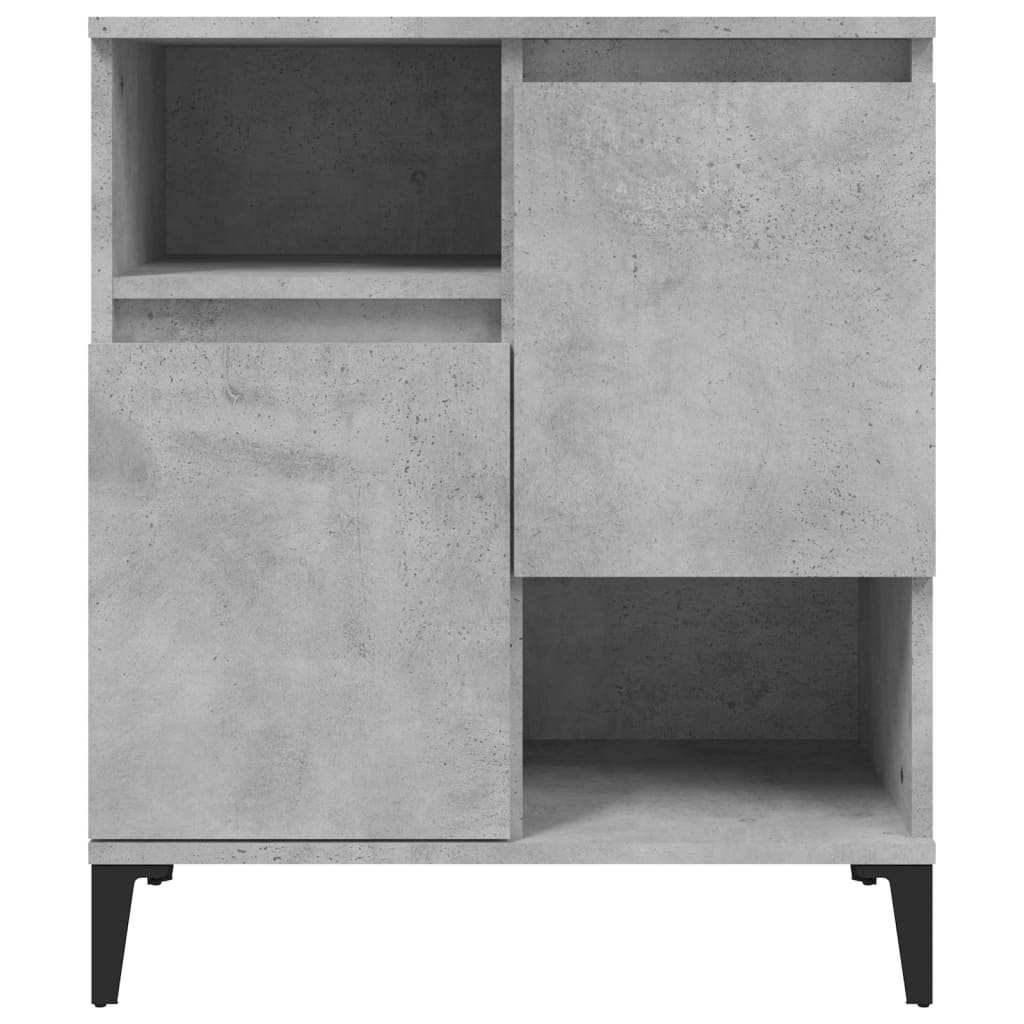 Komode 2 kom siva boja betona 60x35x70 cm od konstruiranog drva