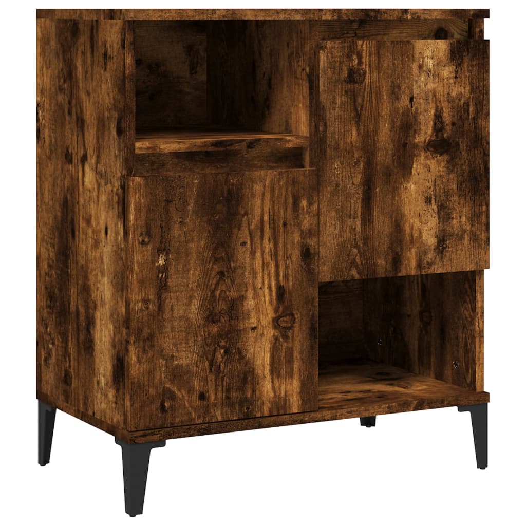 Komode 3 kom boja dimljenog hrasta 60x35x70cm konstruirano drvo