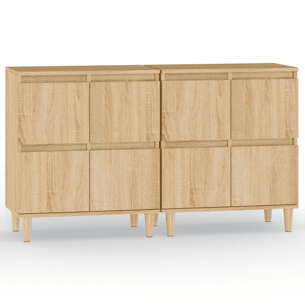 Komoda 2 kom boja hrasta sonome 60x35x70 cm konstruirano drvo