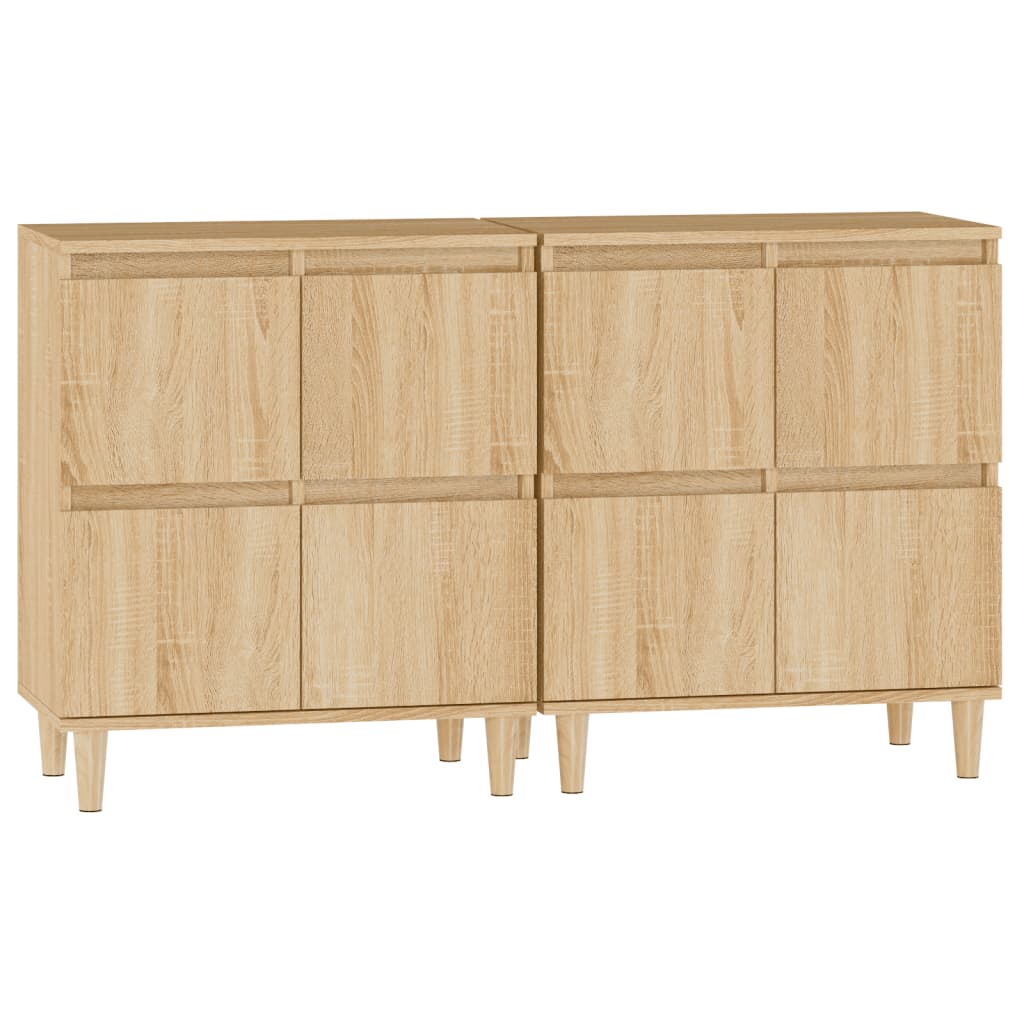 Komoda 2 kom boja hrasta sonome 60x35x70 cm konstruirano drvo