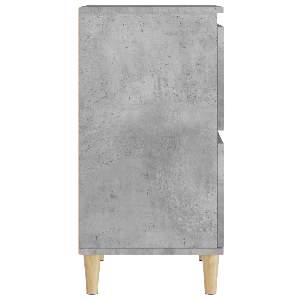 Komode 2 kom siva boja betona 60x35x70 cm od konstruiranog drva