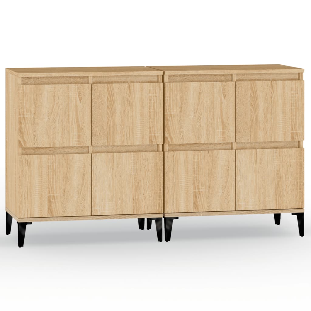 Komoda 2 kom boja hrasta sonome 60x35x70 cm konstruirano drvo