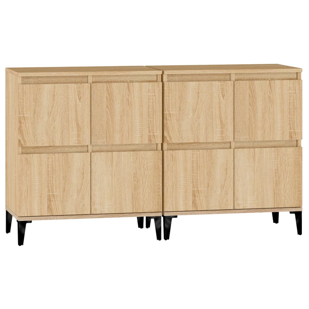 Komoda 2 kom boja hrasta sonome 60x35x70 cm konstruirano drvo