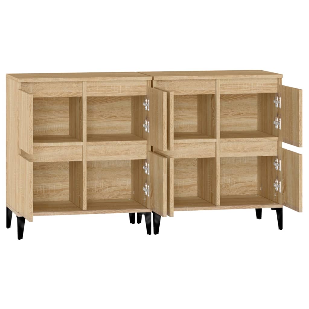 Komoda 2 kom boja hrasta sonome 60x35x70 cm konstruirano drvo
