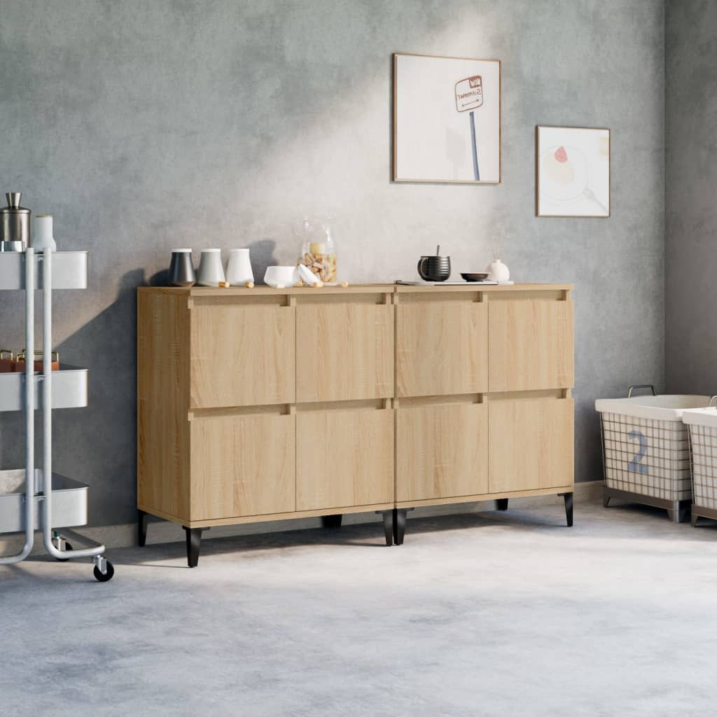 Komoda 2 kom boja hrasta sonome 60x35x70 cm konstruirano drvo