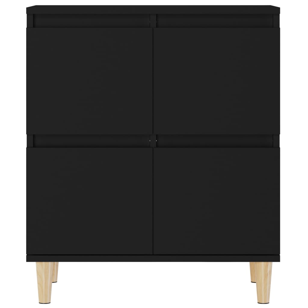 Komode 3 kom crne 60x35x70 cm od konstruiranog drva