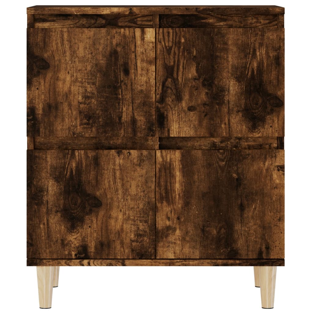 Komode 3 kom boja dimljenog hrasta 60x35x70cm konstruirano drvo