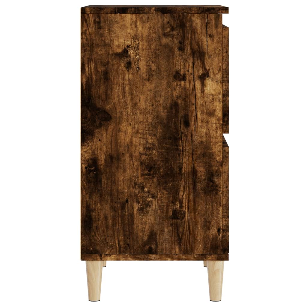 Komode 3 kom boja dimljenog hrasta 60x35x70cm konstruirano drvo