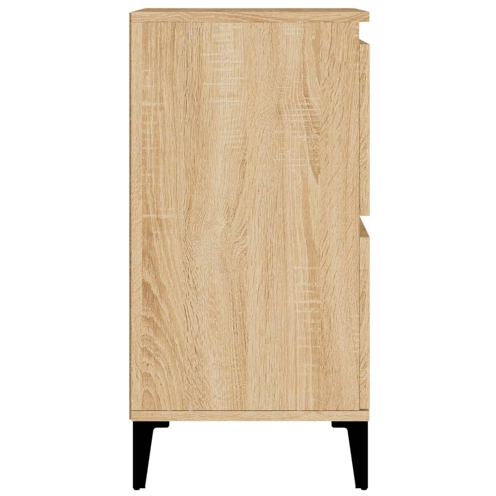 Komoda 3 kom boja hrasta sonome 60x35x70 cm konstruirano drvo