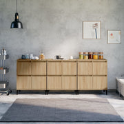 Komoda 3 kom boja hrasta sonome 60x35x70 cm konstruirano drvo