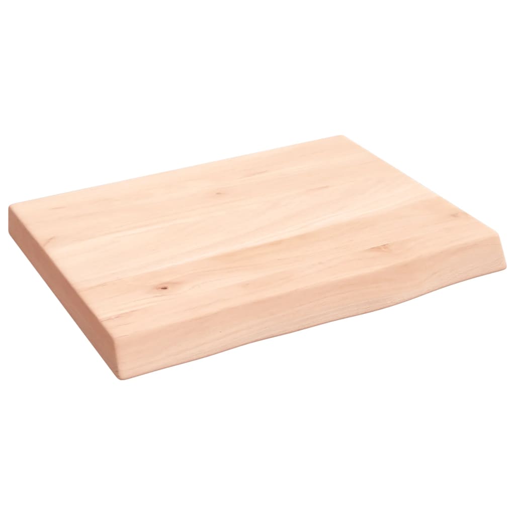 Kupaonska radna ploča 40x30x(2-4) cm netretirano masivno drvo