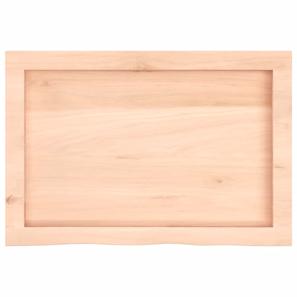 Kupaonska radna ploča 60x40x(2-6) cm netretirano masivno drvo