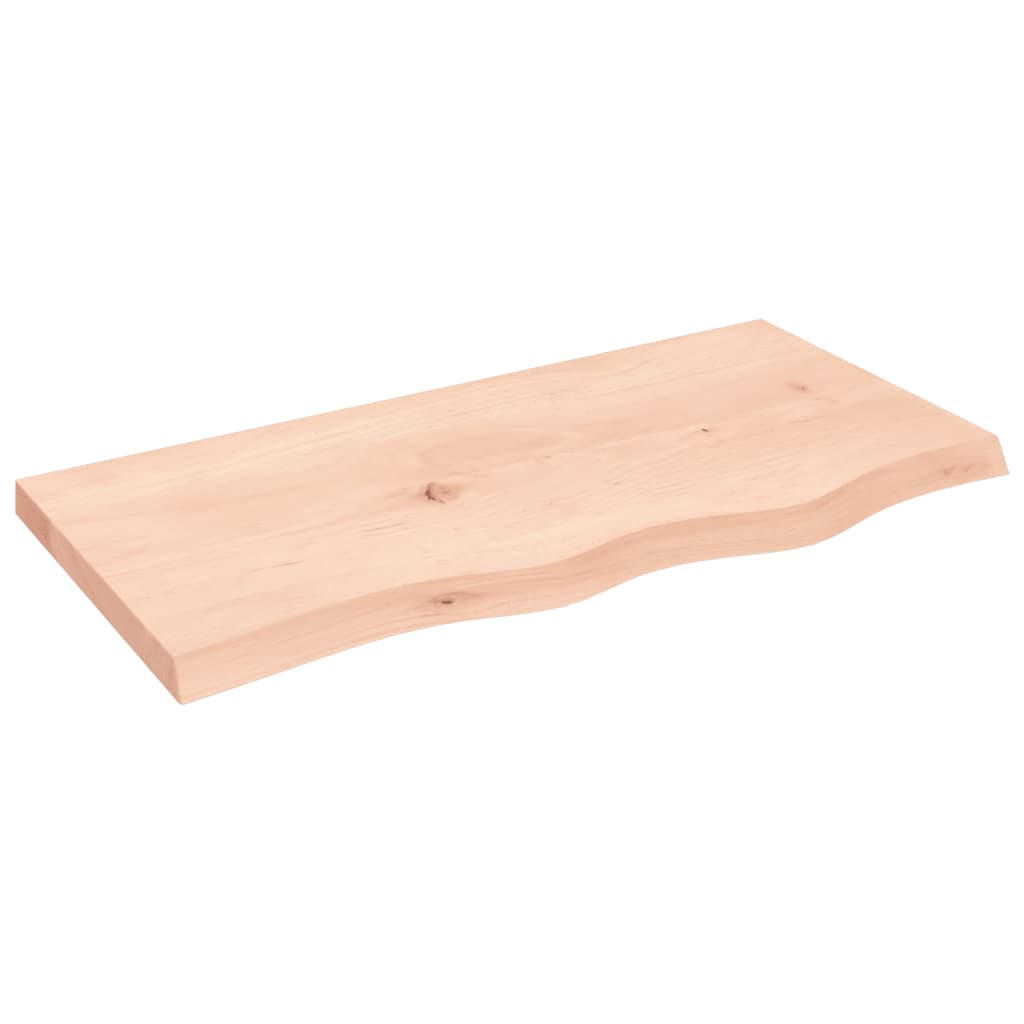 Kupaonska radna ploča 80x40x(2-4) cm netretirano masivno drvo