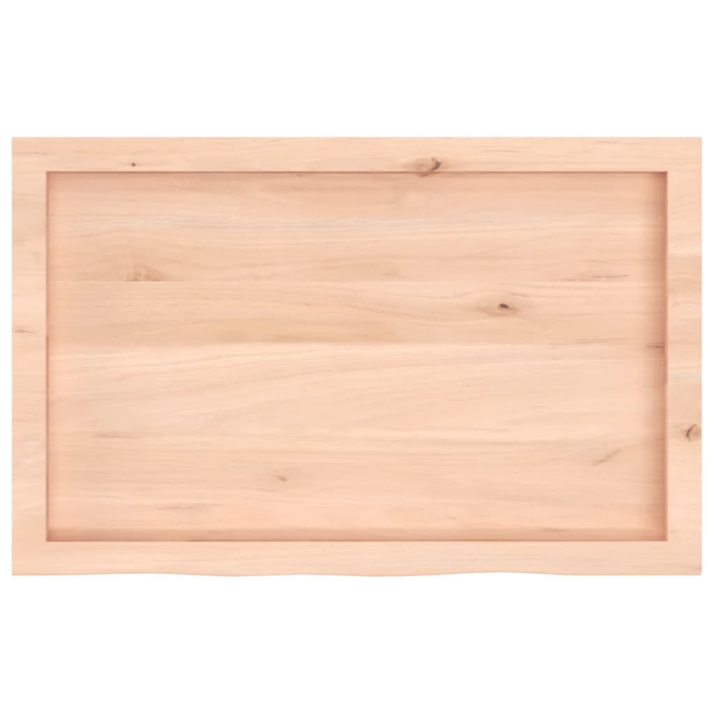 Kupaonska radna ploča 80x50x(2-4) cm netretirano masivno drvo