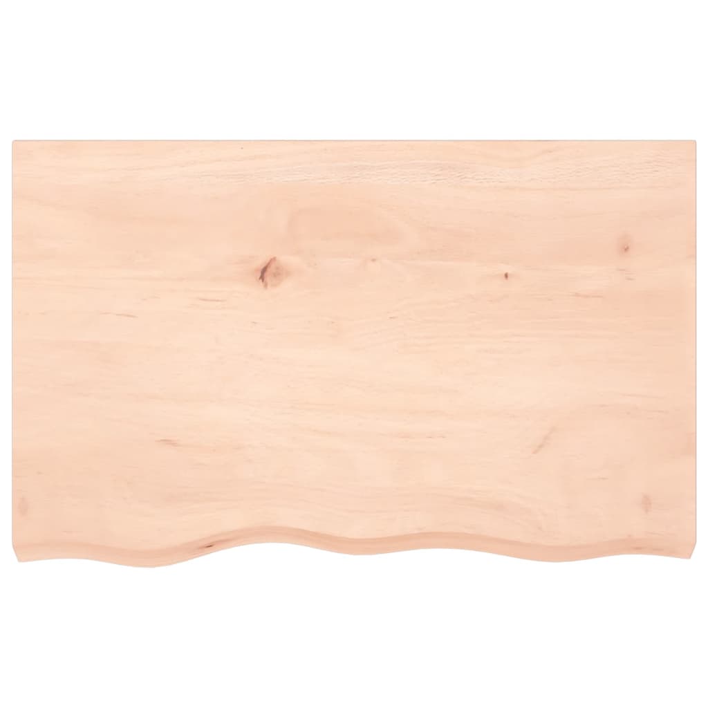 Kupaonska radna ploča 80x50x(2-6) cm netretirano masivno drvo
