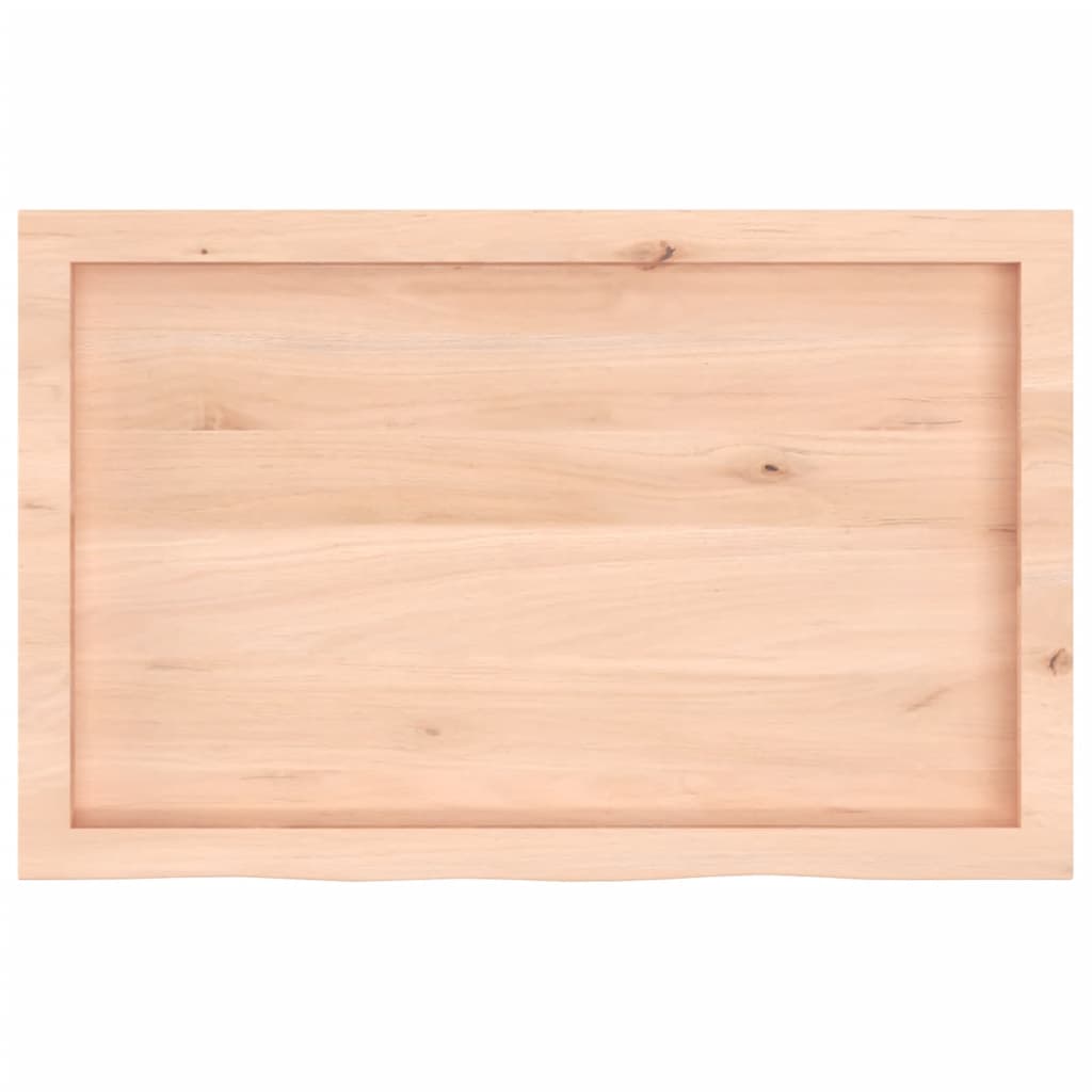 Kupaonska radna ploča 80x50x(2-6) cm netretirano masivno drvo