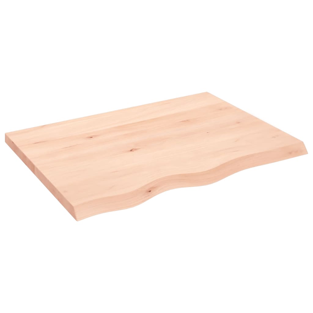 Kupaonska radna ploča 80x60x(2-4) cm netretirano masivno drvo