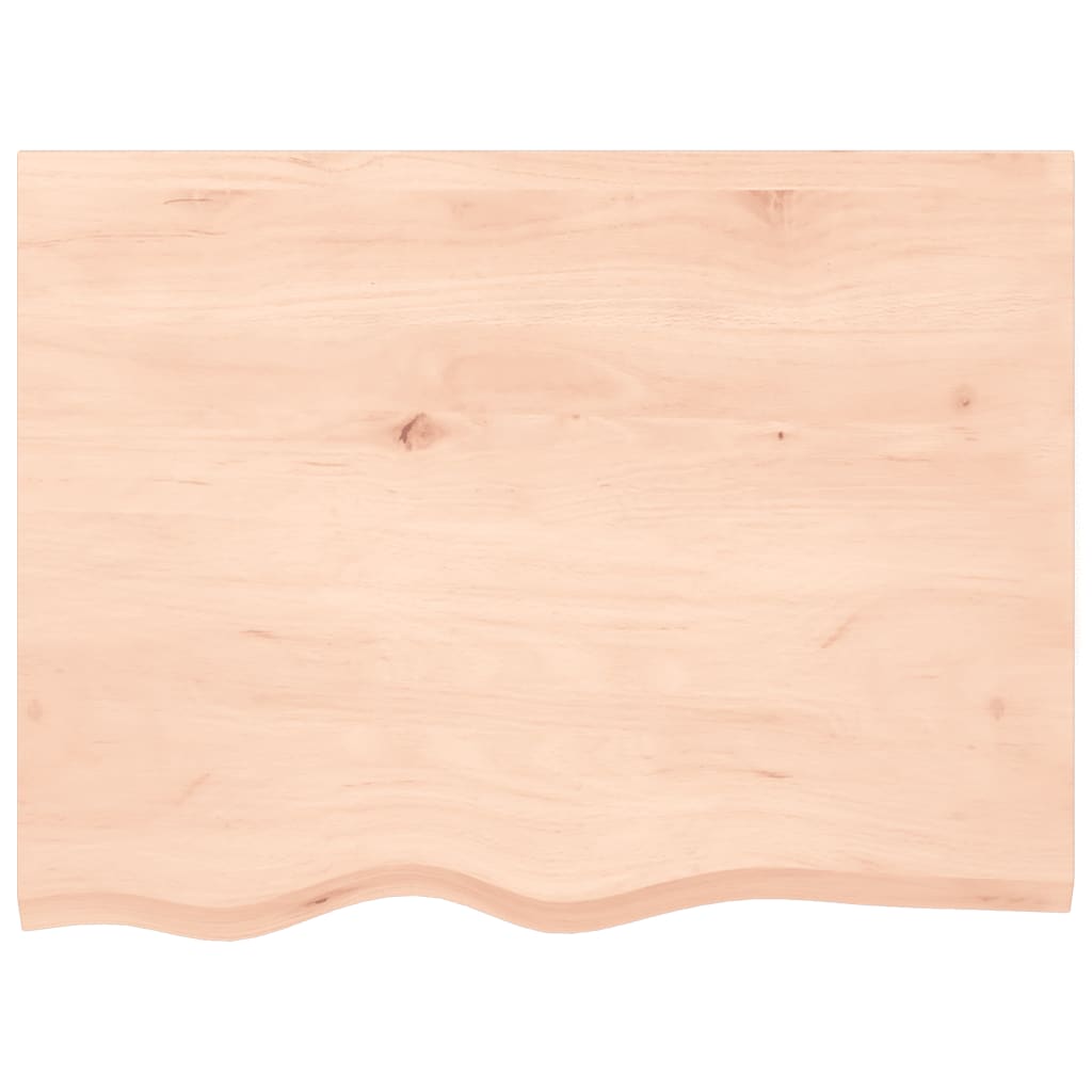 Kupaonska radna ploča 80x60x(2-4) cm netretirano masivno drvo