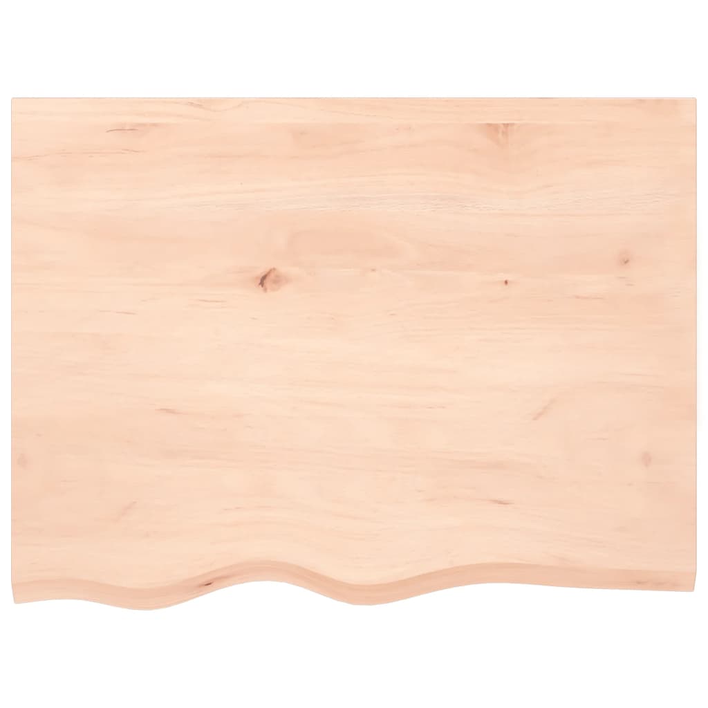 Kupaonska radna ploča 80x60x(2-6) cm netretirano masivno drvo