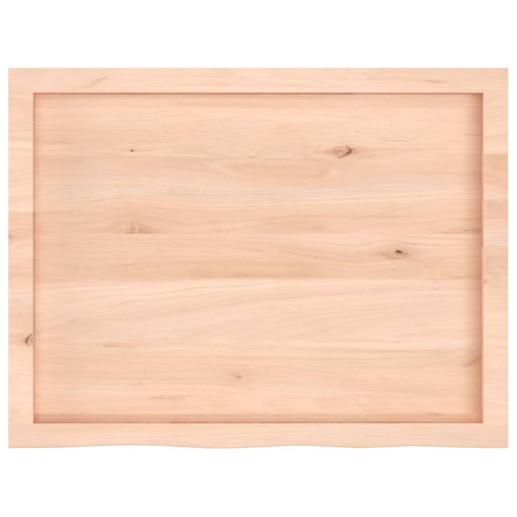 Kupaonska radna ploča 80x60x(2-6) cm netretirano masivno drvo