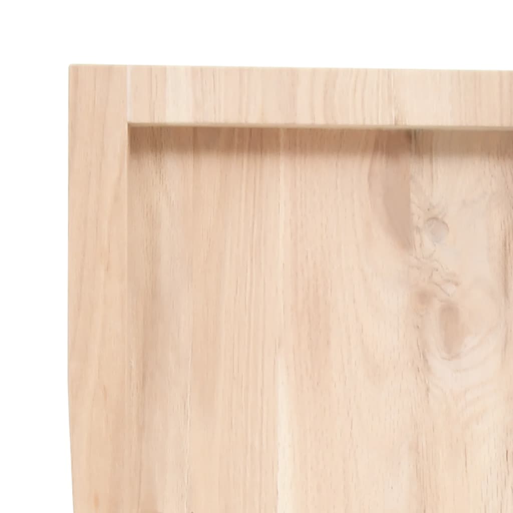 Kupaonska radna ploča 80x60x(2-6) cm netretirano masivno drvo