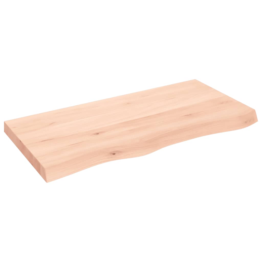 Kupaonska radna ploča 100x50x(2-6) cm netretirano masivno drvo