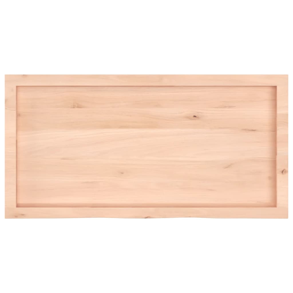 Kupaonska radna ploča 100x50x(2-6) cm netretirano masivno drvo