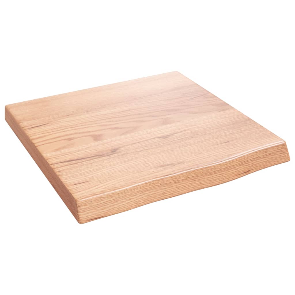 Kupaonska radna ploča svjetlosmeđa 40x40x(2-4) cm masivno drvo