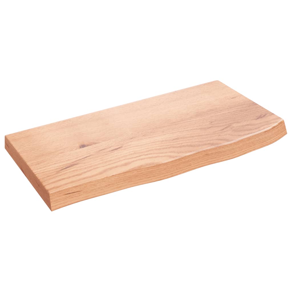 Kupaonska radna ploča svjetlosmeđa 60x30x(2-4) cm masivno drvo