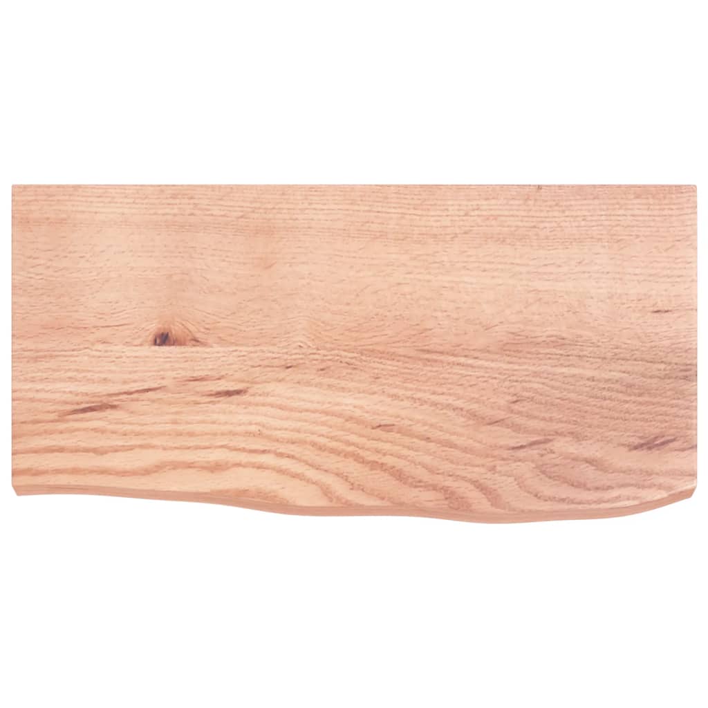 Kupaonska radna ploča svjetlosmeđa 60x30x(2-4) cm masivno drvo